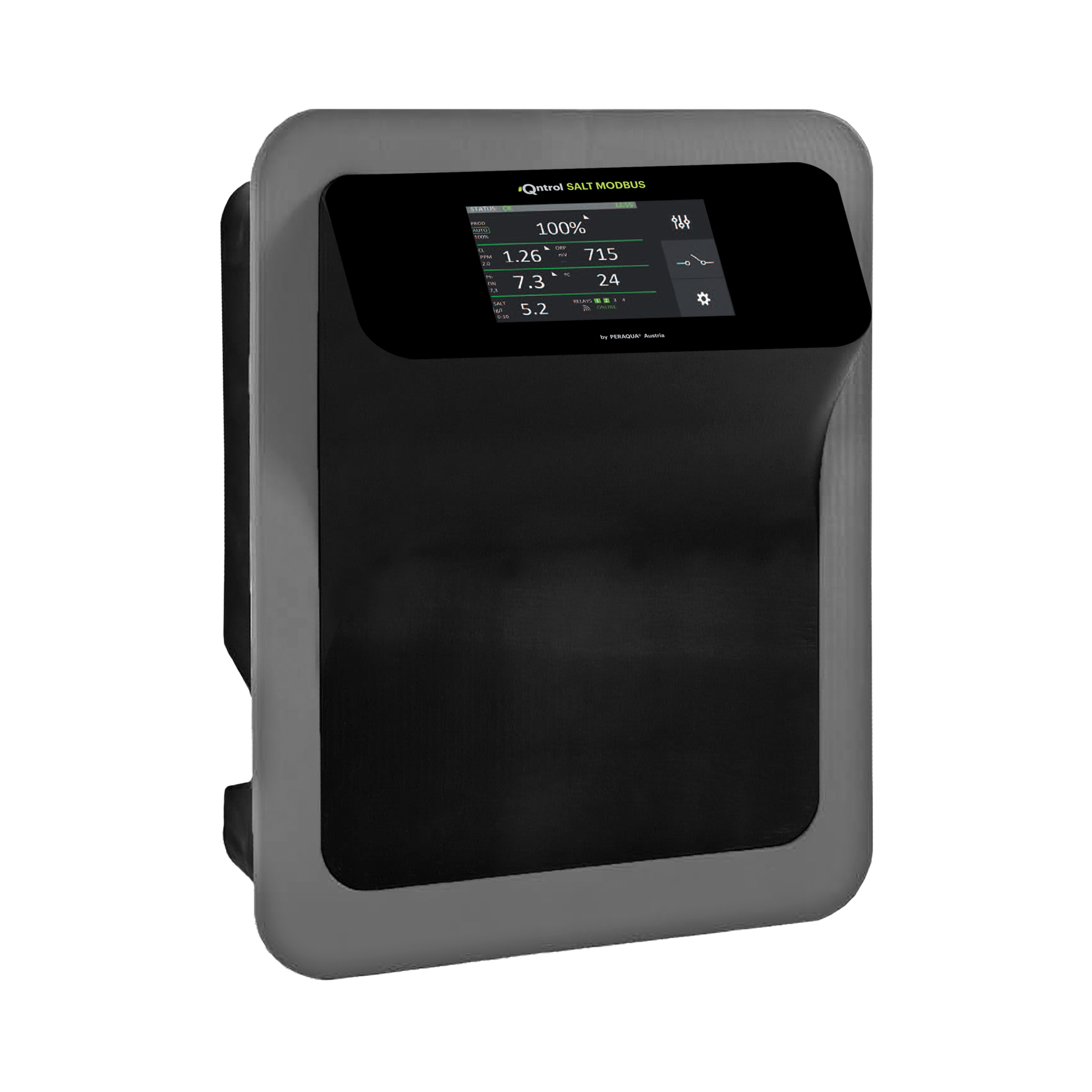 Peraqua iQntrol SALT-MODBUS salt electrolysis | TOUCH EVO PLUS Modbus RTU template