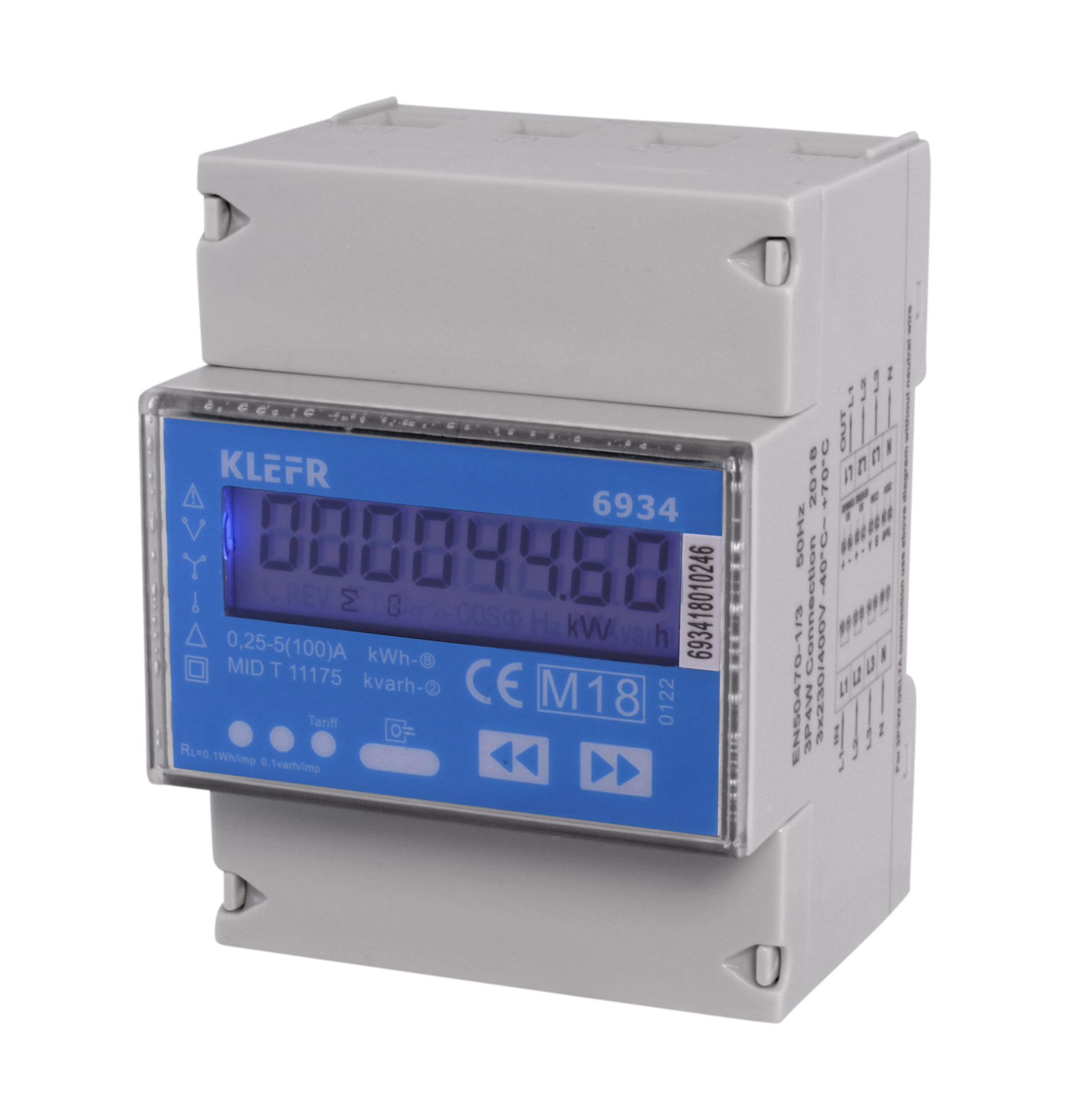 KLEFR KLEFR 6934 energy meter Modbus RTU template