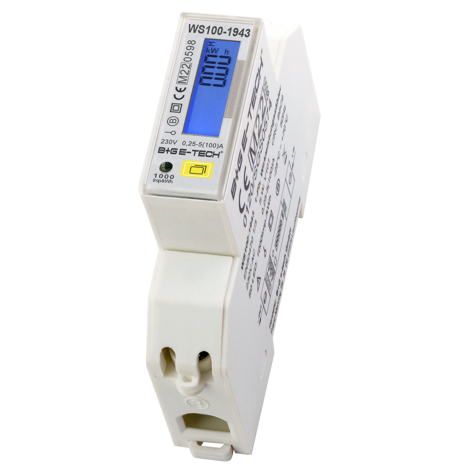 B+G E-Tech 1~ energy meter BG e-tech WS100-19xx  Modbus RTU template